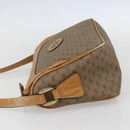 GUCCI Micro GG Supreme Shoulder Bag PVC Beige Gold Auth 160560-4