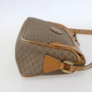 GUCCI Micro GG Supreme Shoulder Bag PVC Beige Gold Auth 160560-5