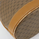 GUCCI Micro GG Supreme Shoulder Bag PVC Beige Gold Auth 160561-13