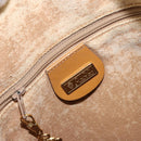 GUCCI Micro GG Supreme Shoulder Bag PVC Beige Gold Auth 160561-16