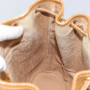 GUCCI Micro GG Supreme Shoulder Bag PVC Beige Gold Auth 160561-18