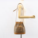 GUCCI Micro GG Supreme Shoulder Bag PVC Beige Gold Auth 160561-24