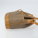 GUCCI Micro GG Supreme Shoulder Bag PVC Beige Gold Auth 160561-4