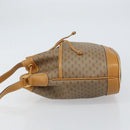 GUCCI Micro GG Supreme Shoulder Bag PVC Beige Gold Auth 160561-5