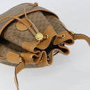 GUCCI Micro GG Supreme Shoulder Bag PVC Beige Gold Auth 160561-6