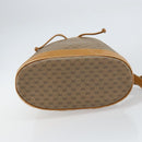 GUCCI Micro GG Supreme Shoulder Bag PVC Beige Gold Auth 160561-9