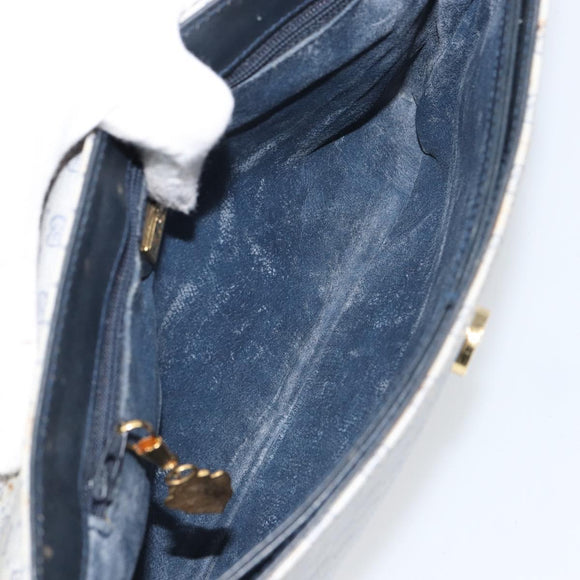 GUCCI Micro GG Supreme Sherry Line Bag PVC Navy Gold 001 14 5364 Auth 160562