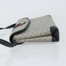GUCCI Micro GG Supreme Sherry Line Bag PVC Navy Gold 001 14 5364 Auth 160562-4