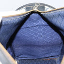 GUCCI GG Supreme Sherry Line Boston Bag PVC Navy Gold Auth 160563-12