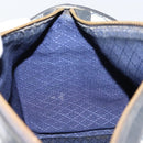 GUCCI GG Supreme Sherry Line Boston Bag PVC Navy Gold Auth 160563-17