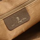 GUCCI GG Supreme Web Sherry Line Tote Bag PVC Beige Red Auth 160567-14