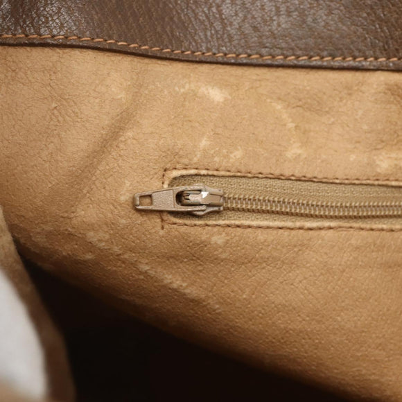 GUCCI GG Supreme Web Sherry Line Tote Bag PVC Beige Red Auth 160567