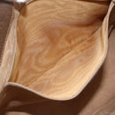 GUCCI GG Supreme Web Sherry Line Tote Bag PVC Beige Red Auth 160567-19