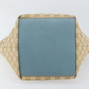 GUCCI GG Canvas Hand Bag Beige Silver 131228 Auth 160569-9
