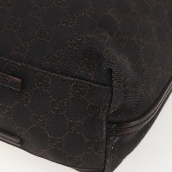 GUCCI GG Canvas Shoulder Bag Brown 101341 Auth 160570