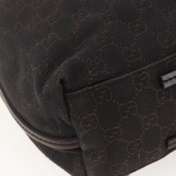 GUCCI GG Canvas Shoulder Bag Brown 101341 Auth 160570