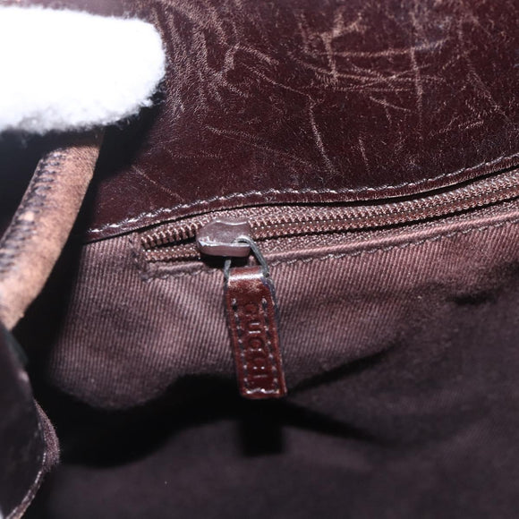 GUCCI GG Canvas Shoulder Bag Brown 101341 Auth 160570