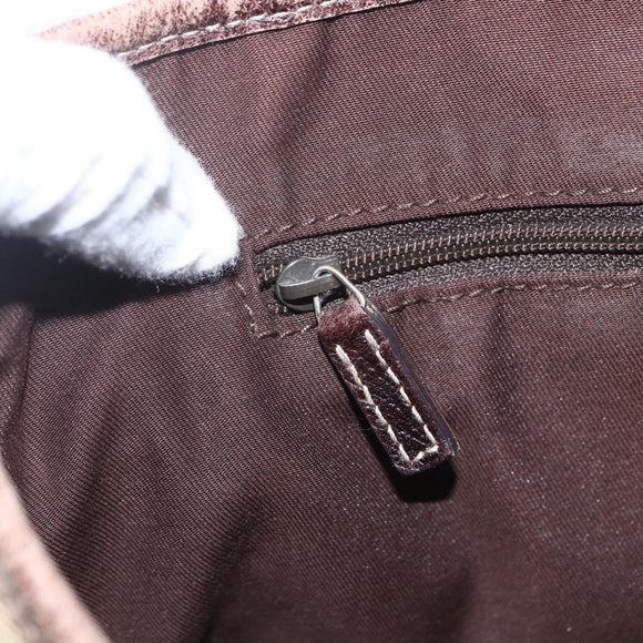 GUCCI GG Canvas Web Sherry Line Tote Bag Beige Red 163805 Auth 160574