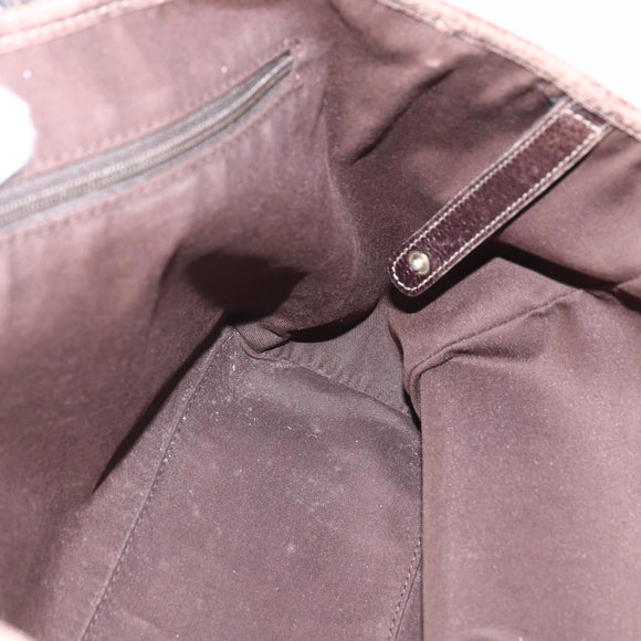 GUCCI GG Canvas Web Sherry Line Tote Bag Beige Red 163805 Auth 160574