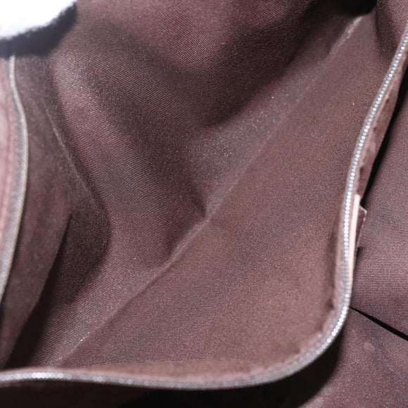 GUCCI GG Canvas Web Sherry Line Tote Bag Beige Red 163805 Auth 160574