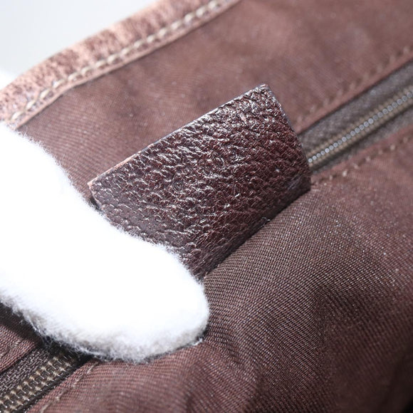 GUCCI GG Canvas Web Sherry Line Tote Bag Beige Red 163805 Auth 160574