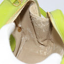 GUCCI Bamboo Hand Bag Enamel 2way Green Gold 000 2040 0323 Auth 160576-20