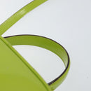 GUCCI Bamboo Hand Bag Enamel 2way Green Gold 000 2040 0323 Auth 160576-14