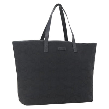GUCCI Tote Bag Canvas Outlet Black Gold 238696 Auth 160577