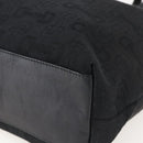 GUCCI Tote Bag Canvas Outlet Black Gold 238696 Auth 160577-10