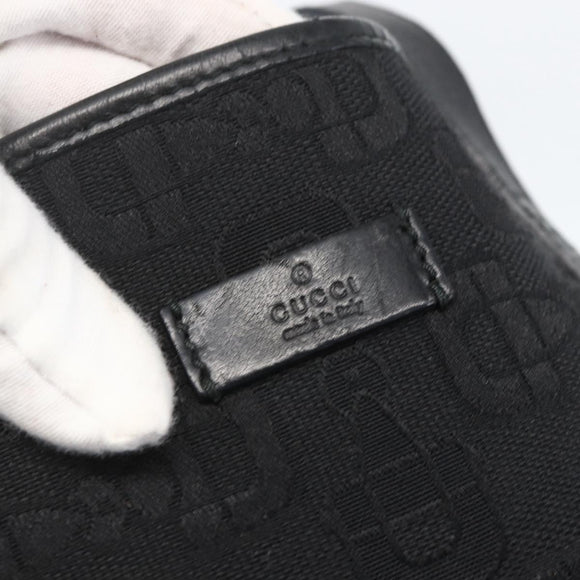 GUCCI Tote Bag Canvas Outlet Black Gold 238696 Auth 160577