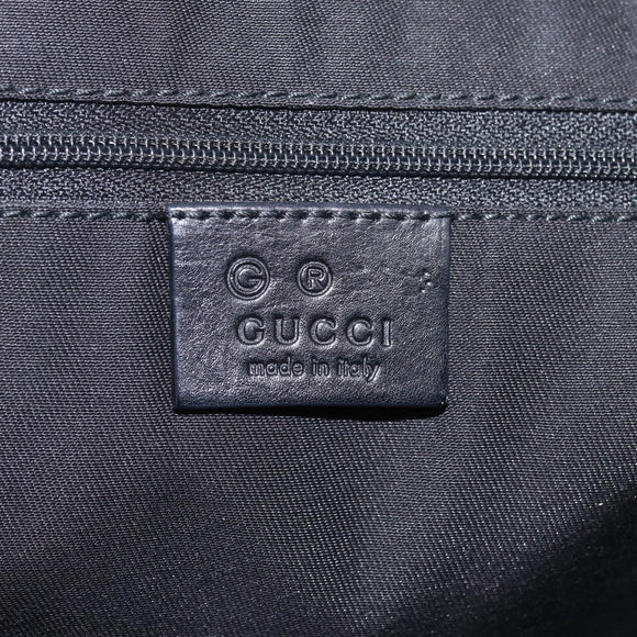 GUCCI Tote Bag Canvas Outlet Black Gold 238696 Auth 160577