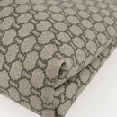 GUCCI GG Plus Supreme Web Sherry Line Tote Bag PVC Beige Gold Auth 160582-10