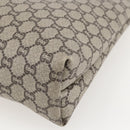 GUCCI GG Plus Supreme Web Sherry Line Tote Bag PVC Beige Gold Auth 160582-12