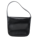 GUCCI Hand Bag Enamel Black Silver 007 0249 Auth 160583-3