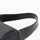 GUCCI Hand Bag Enamel Black Silver 007 0249 Auth 160583-8