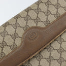 GUCCI GG Supreme Clutch Bag PVC Beige Gold 004 106 0024 Auth 160587-8