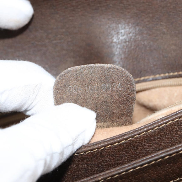 GUCCI GG Supreme Clutch Bag PVC Beige Gold 004 106 0024 Auth 160587