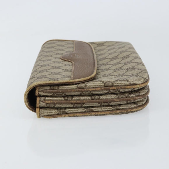 GUCCI GG Supreme Clutch Bag PVC Beige Gold 004 106 0024 Auth 160587