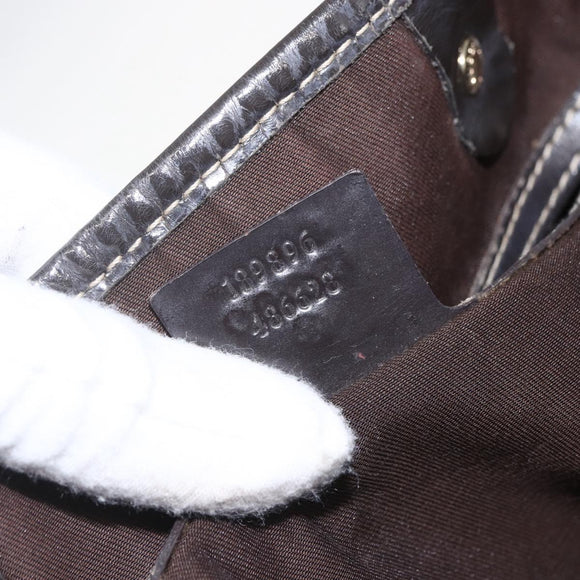 GUCCI GG Supreme Tote Bag PVC Beige Gold 189896 Auth 160589