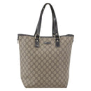GUCCI GG Supreme Tote Bag PVC Beige Gold 189896 Auth 160589-13