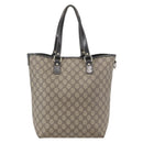 GUCCI GG Supreme Tote Bag PVC Beige Gold 189896 Auth 160589-2