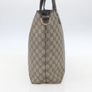 GUCCI GG Supreme Tote Bag PVC Beige Gold 189896 Auth 160589-3