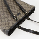 GUCCI GG Supreme Tote Bag PVC Beige Gold 189896 Auth 160589-6