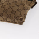 GUCCI GG Canvas Waist bag Beige Silver 28566 Auth 160590-11