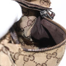 GUCCI GG Canvas Waist bag Beige Silver 28566 Auth 160590-19