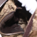 GUCCI GG Canvas Waist bag Beige Silver 28566 Auth 160590-20