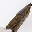 GUCCI GG Canvas Waist bag Beige Silver 28566 Auth 160590-6
