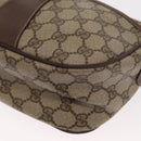 GUCCI GG Supreme Web Sherry Line Bag PVC Beige Gold 001 904 2032 Auth 160592-11