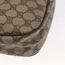 GUCCI GG Supreme Web Sherry Line Bag PVC Beige Gold 001 904 2032 Auth 160592-12