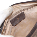 GUCCI GG Supreme Web Sherry Line Bag PVC Beige Gold 001 904 2032 Auth 160592-16